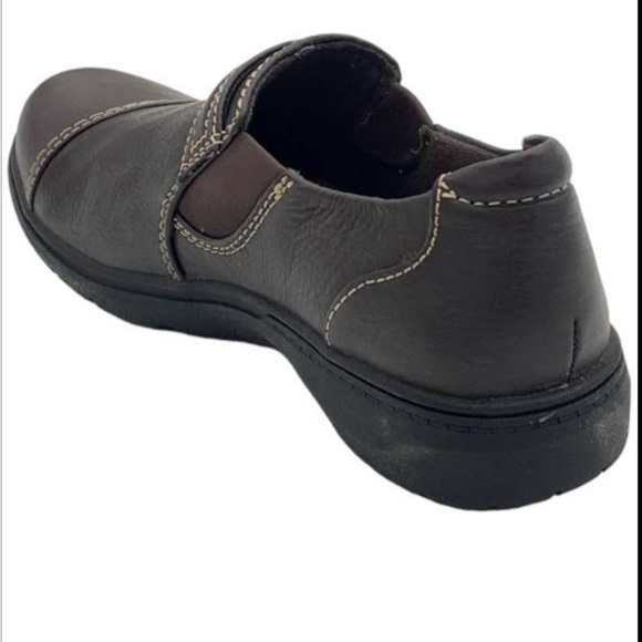 New nwt perfect Clarks Collection Leather Slip-on Carleigh Pearl Dark Brown 8 - Picture 3 of 11